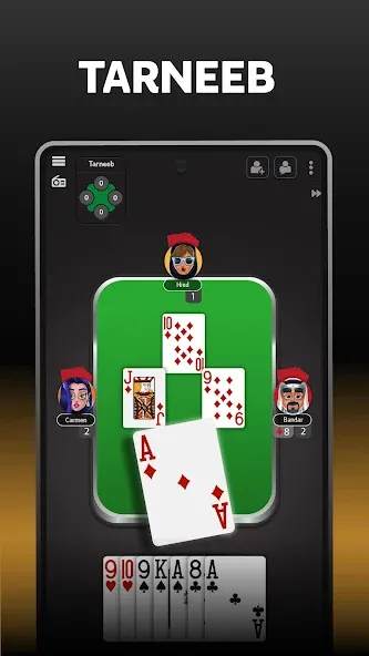 Jawaker Hand, Trix & Solitaire Mod APK Все премиум аватарки и фишки разблокированы — Скачать на Андроид — скриншот 3