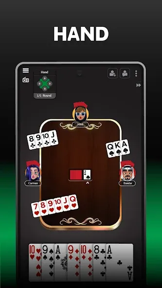 Jawaker Hand, Trix & Solitaire Mod APK Все премиум аватарки и фишки разблокированы — Скачать на Андроид — скриншот 4