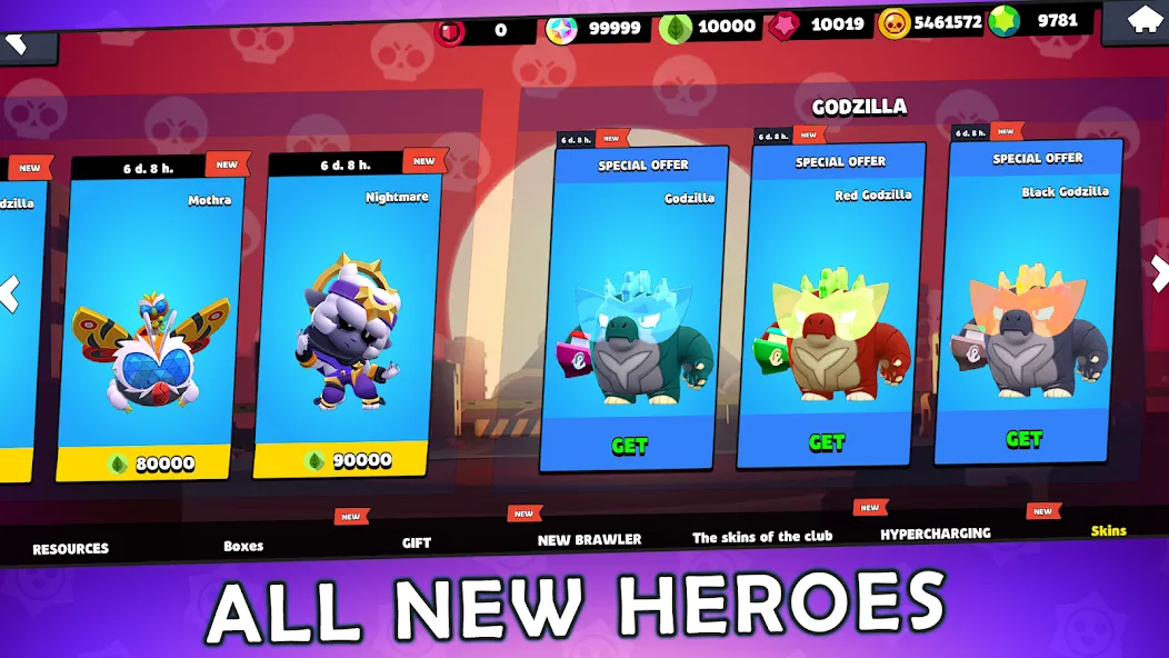 Скачать Box Simulator for Brawl Stars — Много денег и все бойцы — скриншот 2