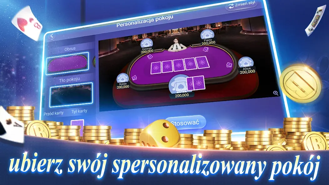 Texas Poker Polski (Boyaa) MOD APK — Много фишек и без рекламы — скриншот 2
