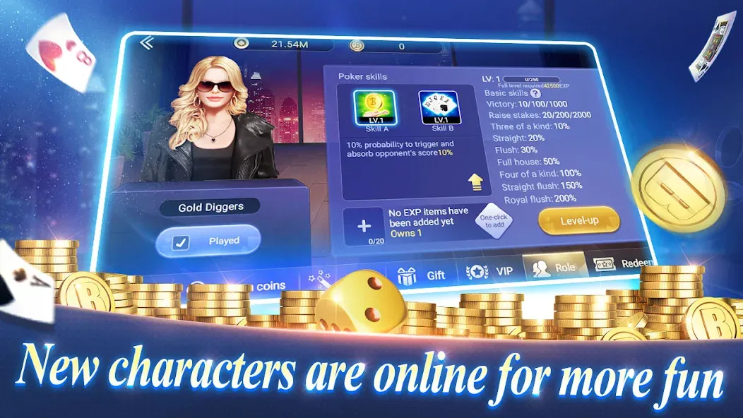 Скачать Texas Poker English (Boyaa) на Андроид — Много денег и фишек — скриншот 1