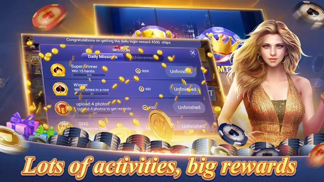 Скачать Texas Poker English (Boyaa) на Андроид — Много денег и фишек — скриншот 4