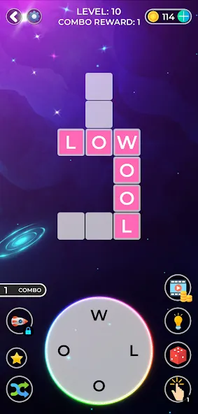 Word Game. Crossword Search Pu на Андроид — Мод Много денег и подсказок — скриншот 1