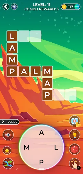 Word Game. Crossword Search Pu на Андроид — Мод Много денег и подсказок — скриншот 2