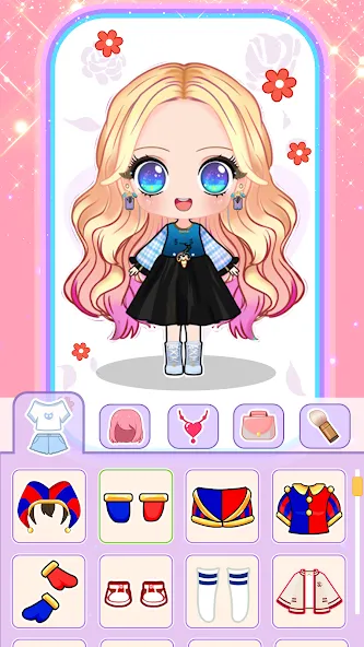 Doll Dress Up: Makeup Games — Мод: Много денег и все открыто — скриншот 1