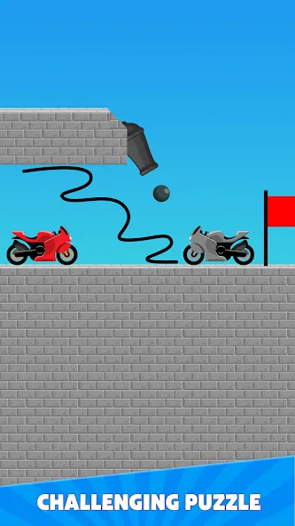 Draw Bridge Puzzle: Brain Game — Мод: Всё открыто — скриншот 5