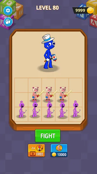 Скачать взломанную Merge Monster Friends — Много денег — скриншот 1