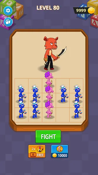 Скачать взломанную Merge Monster Friends — Много денег — скриншот 4