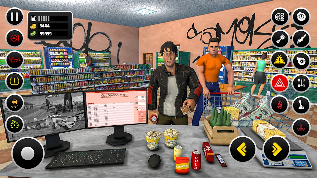 Скачать взлом Gas Station Simulator Games на Андроид — Много денег — скриншот 5