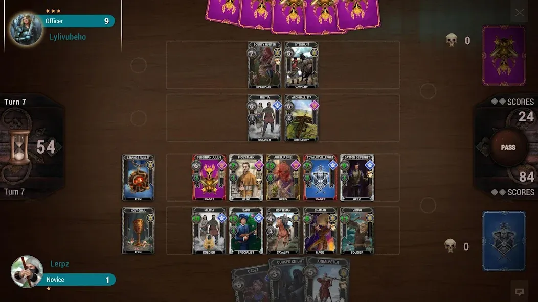 Скачать взломанную The Art of War: Card Game — Много кристаллов и золота — скриншот 3