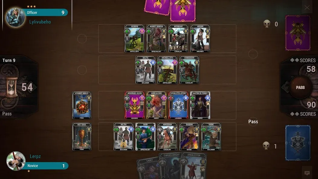 Скачать взломанную The Art of War: Card Game — Много кристаллов и золота — скриншот 5