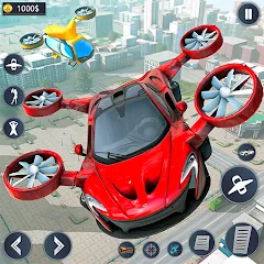 Взлом Flying Car Robot Game Car Game — Много денег
