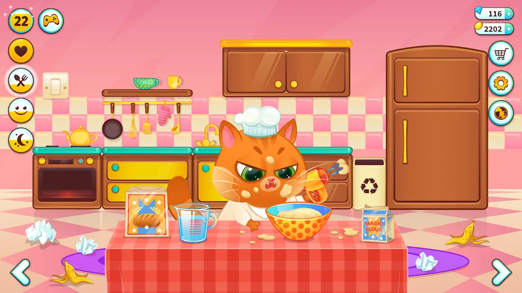 Взломанная Bubbu – My Virtual Pet Cat на Андроид — Много денег — скриншот 2