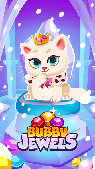Взлом Bubbu Jewels - Merge Puzzle — Много денег — скриншот 1