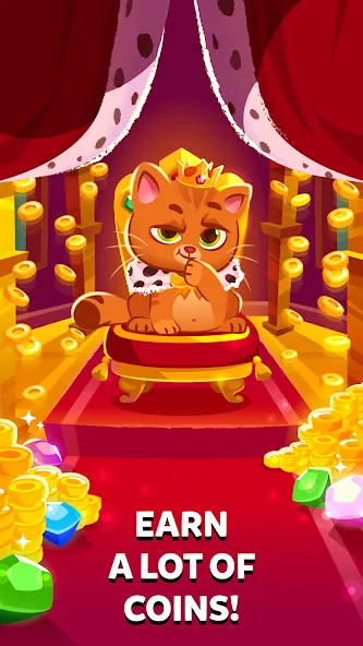 Взлом Bubbu Jewels - Merge Puzzle — Много денег — скриншот 5