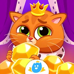 Взлом Bubbu Jewels - Merge Puzzle — Много денег