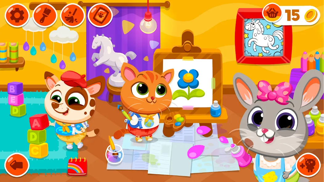 Bubbu School - My Virtual Pets (Мод Много денег) — скриншот 4
