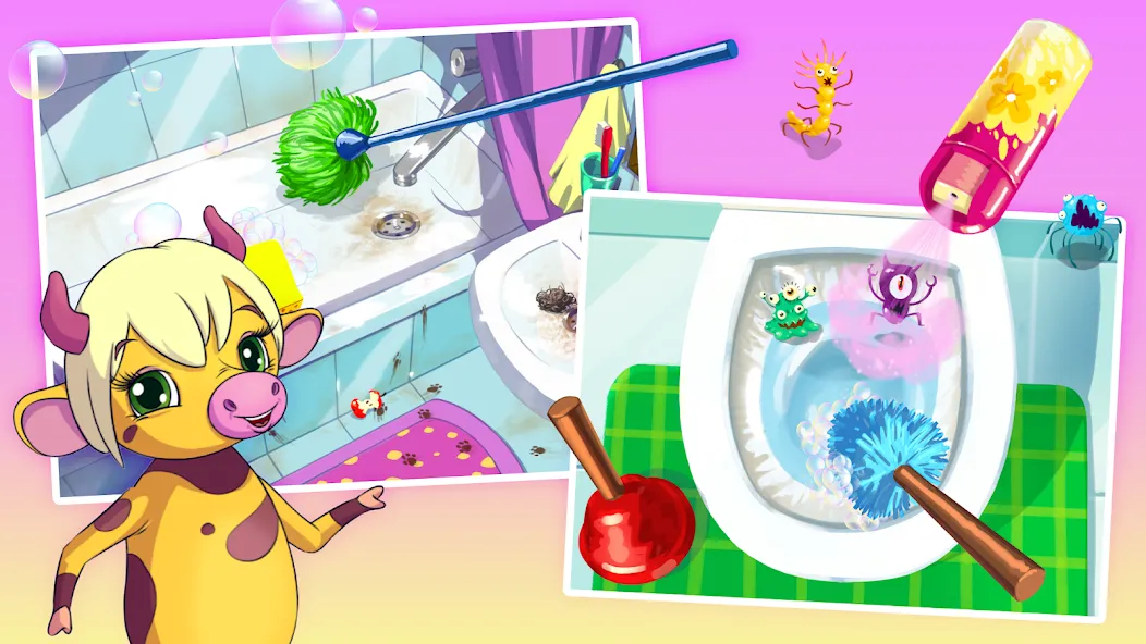 Clean Up Kids — Мод: Много денег — скриншот 1