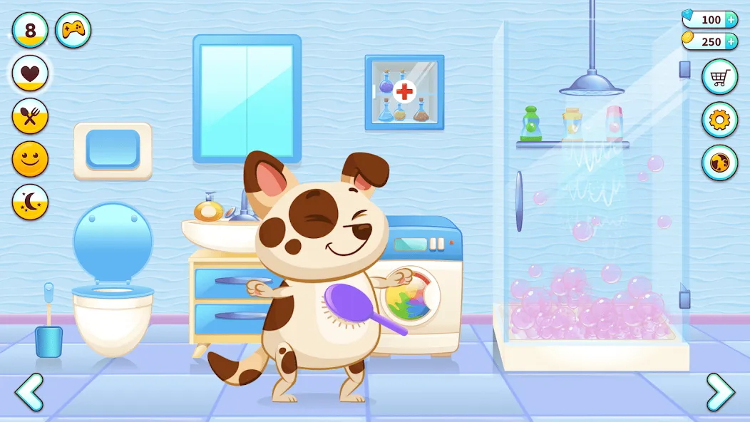 Duddu - My Virtual Pet Dog MOD — Много денег на Андроид — скриншот 1