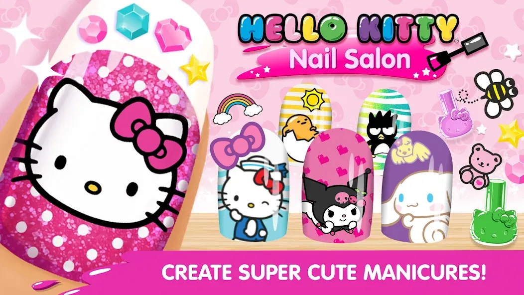 Скачать Hello Kitty Nail Salon — Последняя версия (Все открыто) — скриншот 1