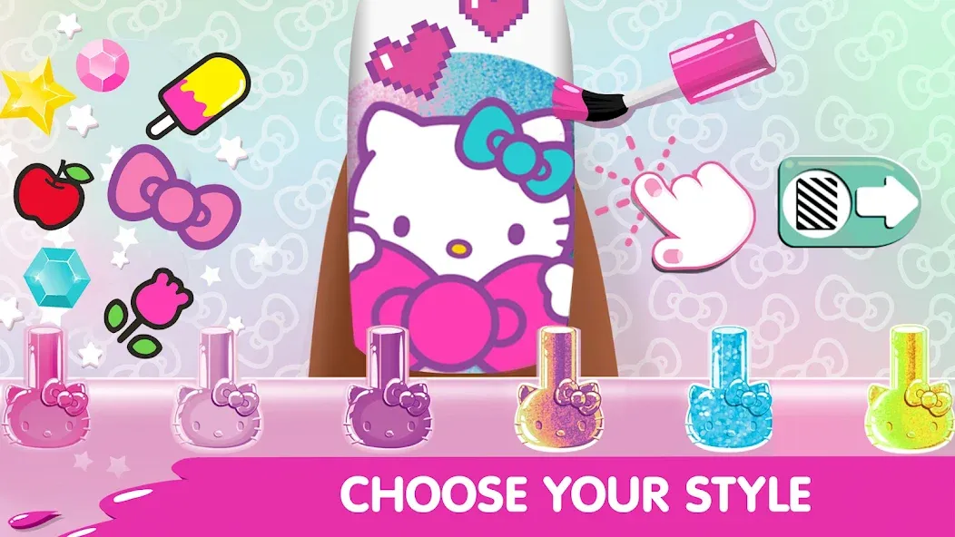 Скачать Hello Kitty Nail Salon — Последняя версия (Все открыто) — скриншот 2