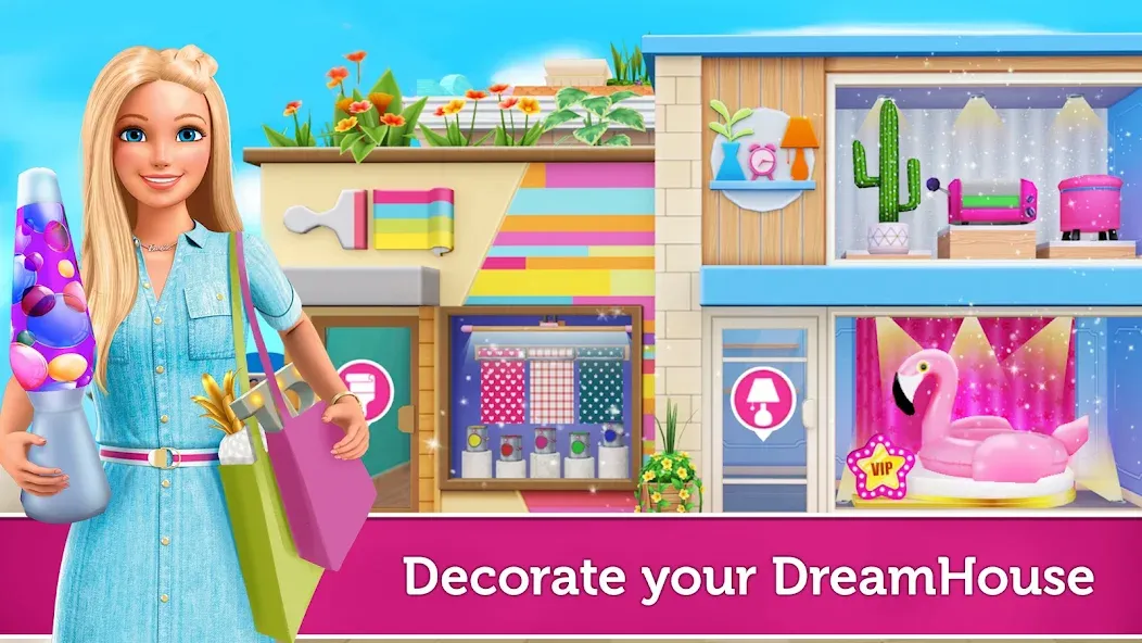 Barbie Dreamhouse Adventures (Мод Всё открыто) — скриншот 1