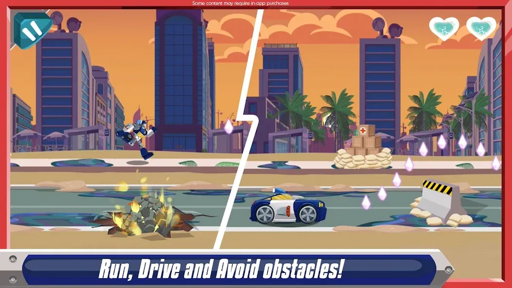Transformers Rescue Bots: Dash MOD — Много денег и кристаллов на Андроид — скриншот 2