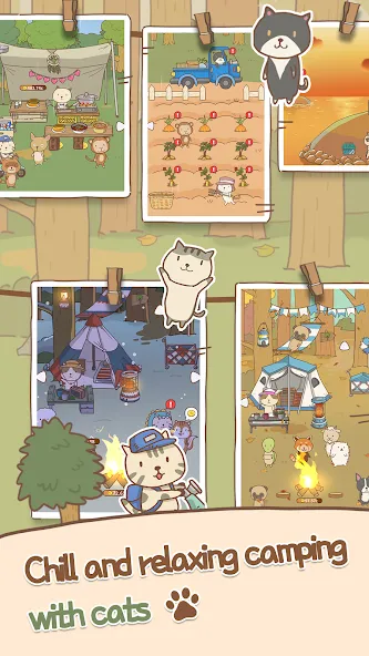 Animal Camping: Idle Camp на Андроид — Много денег и алмазов — скриншот 1