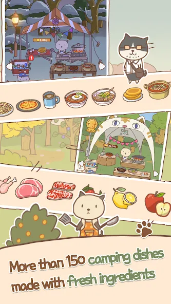 Animal Camping: Idle Camp на Андроид — Много денег и алмазов — скриншот 3