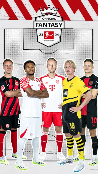 Скачать взломанную Bundesliga Fantasy Manager — Много очков трансферов — скриншот 1