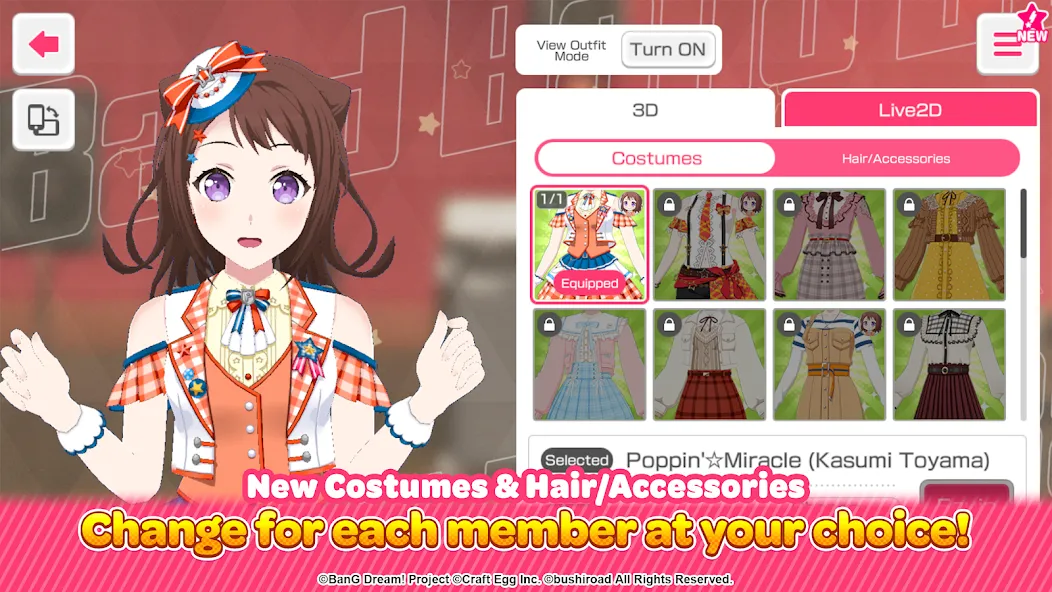 BanG Dream! Girls Band Party! — Мод: Много денег и бесплатные покупки — скриншот 3
