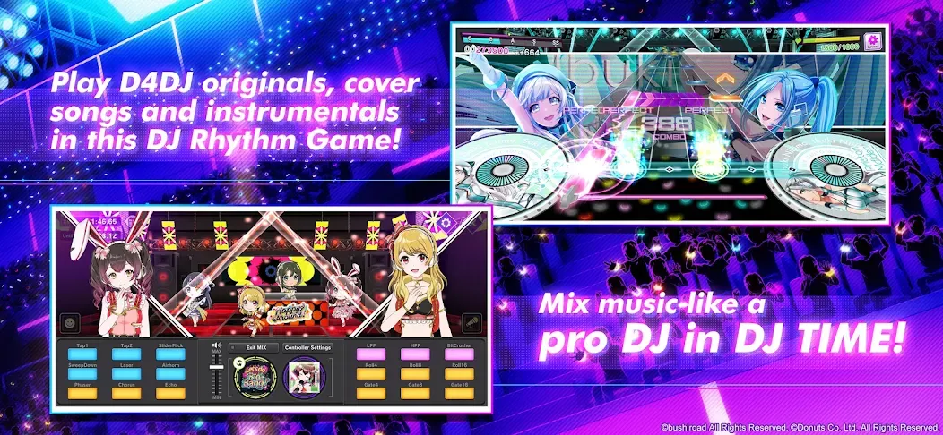 D4DJ Groovy Mix MOD APK на Android — Все песни разблокированы — скриншот 2