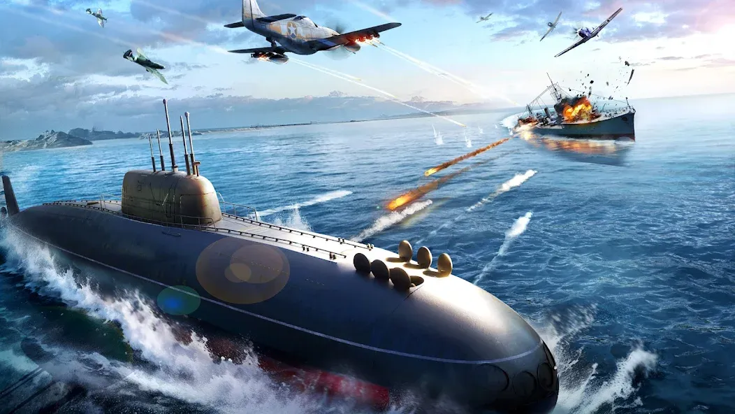 Sea War: Raid MOD APK — Много денег — скриншот 1