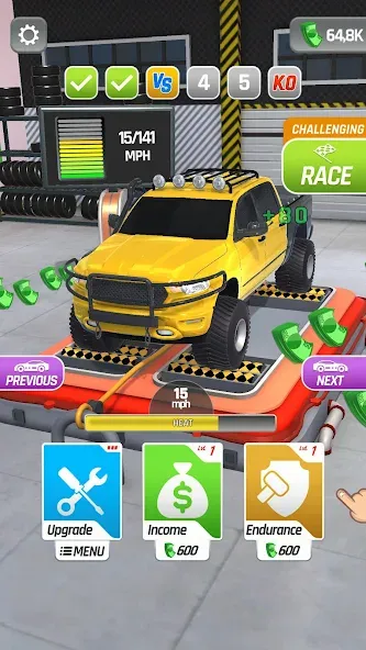 Dyno Racing — Взломанная версия (Много денег) — скриншот 4