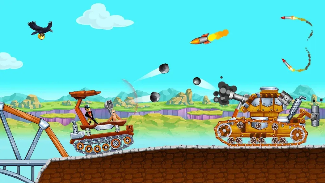 The Tank: Stick pocket hill MOD APK на Android — Много денег — скриншот 4 The Tank: Stick pocket hill MOD APK на Android — Много денег — скриншот 4