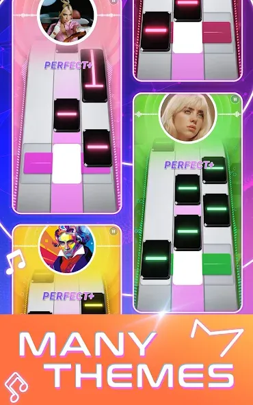 Скачать Beat Tiles: Music Game MOD APK — Много денег — скриншот 1