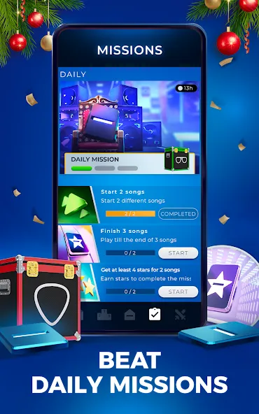 Взломанная Beat Blitz: Music Battle на Андроид — Много денег и все треки открыты — скриншот 5
