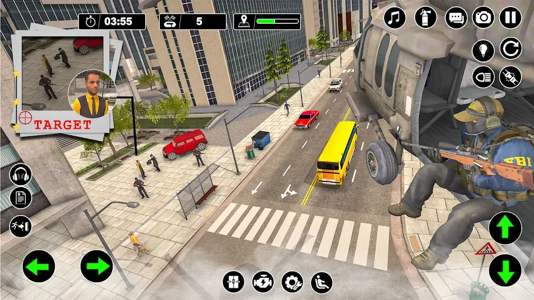 Скачать Police Helicopter Chase Game на Android — Много денег — скриншот 2