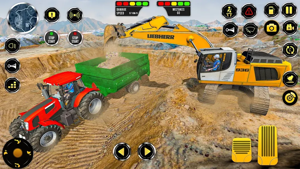 Скачать Construction Machine Real JCB (Мод: Много денег) на Андроид — скриншот 1