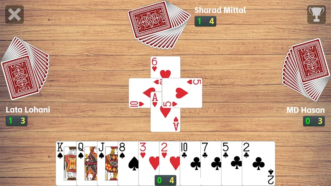 Callbreak League - Card Game на Андроид — Мод Много денег — скриншот 1