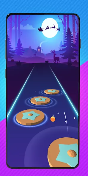 Cartoon cat - Hop tiles rush (Мод Все треки разблокированы) — скриншот 2