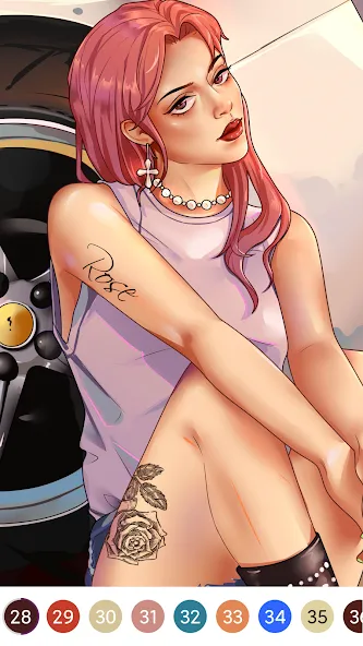 Взлом Color.Me: Coloring Puzzle — Все цвета разблокированы — скриншот 5