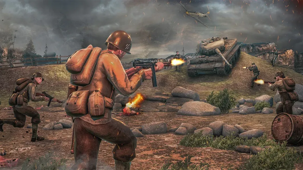 Medal of War – WW2 Games 2024 — Мод: Много денег — скриншот 1