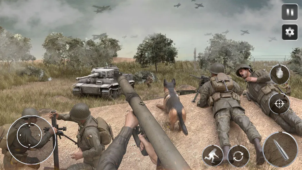 Скачать Call Of Courage : WW2 Shooting MOD APK — Много денег — скриншот 3