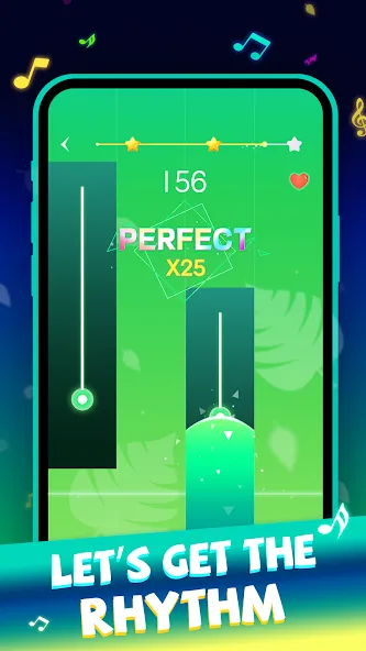 Beat Piano Dance:music game Mod APK Много денег — Скачать на Андроид — скриншот 3