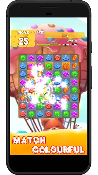 Candy 2024-Candy Match 3 Game MOD APK — Много жизней и ходов — скриншот 4