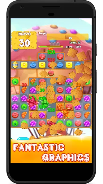 Candy 2024-Candy Match 3 Game MOD APK — Много жизней и ходов — скриншот 5