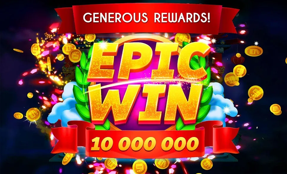 Взломанная Slots Oscar: huge casino games на Андроид — Много денег и монет — скриншот 3