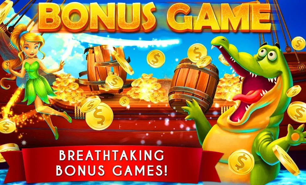Взломанная Slots Oscar: huge casino games на Андроид — Много денег и монет — скриншот 4