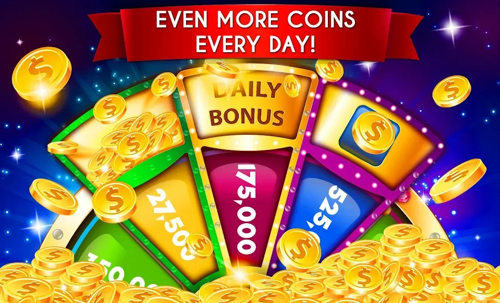 Взломанная Slots Oscar: huge casino games на Андроид — Много денег и монет — скриншот 5